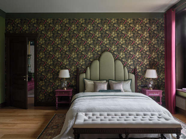 Фотография: Спальня в стиле Классический, Проект дня, Дача, Подмосковье, Дом и дача, Истринский район, Кирпичный дом, 3 комнаты, Более 90 метров, Дженнет Койтемирова, классический с элементами викторианского и английского стиля – фото на INMYROOM