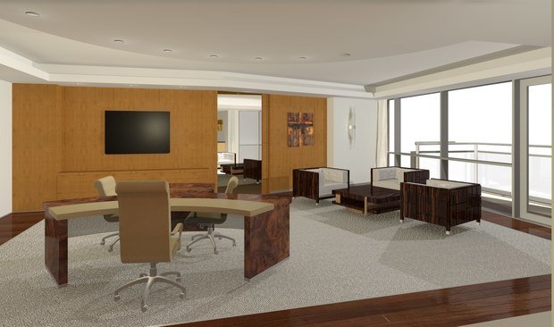 Фото из портфолио Офис компании Лукойл в Дубае. – фотографии дизайна интерьеров на INMYROOM