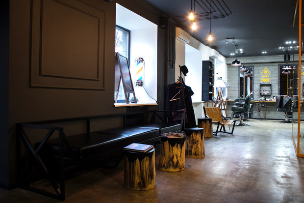 Фото из портфолио Барбершоп BRBS – фотографии дизайна интерьеров на INMYROOM