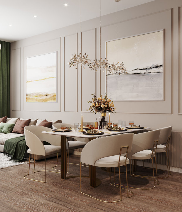 Фото из портфолио Квартира 73 кв. м. в современном стиле ЖК  Новочерёмушкинская 17 – фотографии дизайна интерьеров на INMYROOM