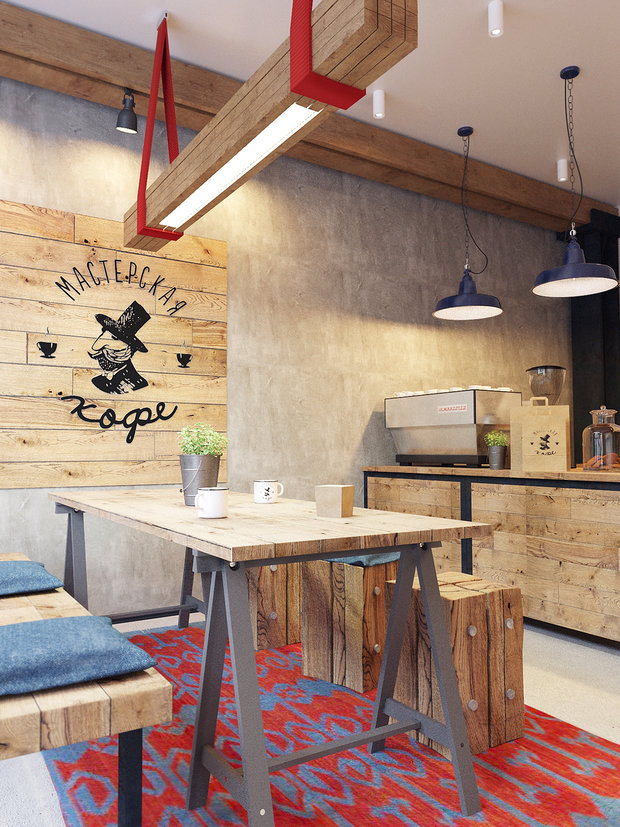 Фото из портфолио Кофейня «Мастерская кофе» – фотографии дизайна интерьеров на INMYROOM