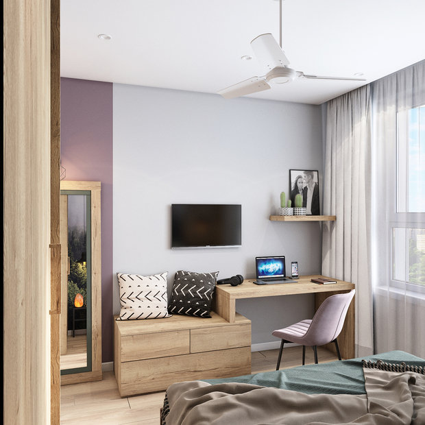 Фото из портфолио Квартира 65,1 м2 (2021) – фотографии дизайна интерьеров на INMYROOM