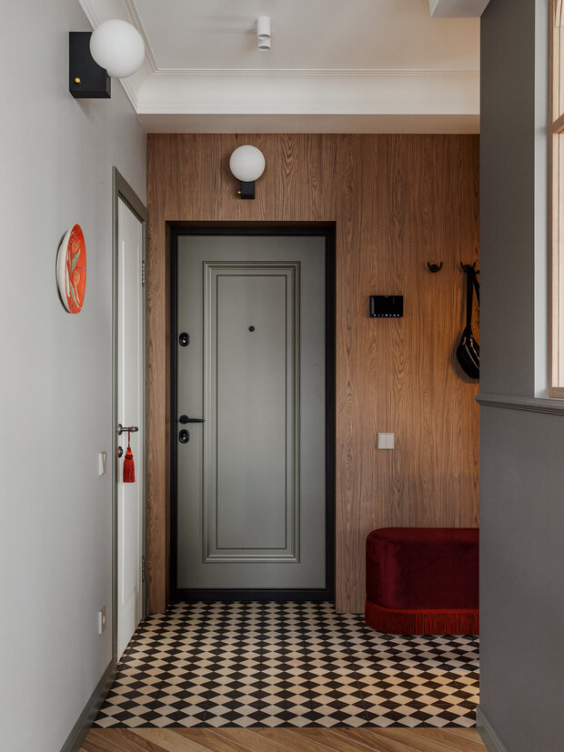 Фотография: Прихожая в стиле Современный, Квартира, Проект дня, Минск, 3 комнаты, Анастасия Венедчук – фото на INMYROOM