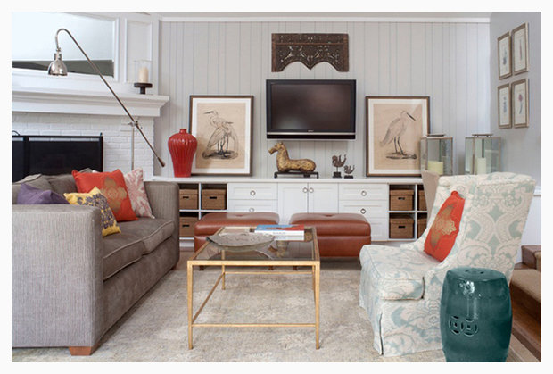 Фотография: Гостиная в стиле Классический, Современный, Восточный, Декор интерьера, Цвет в интерьере, Индустрия, Новости – фото на INMYROOM