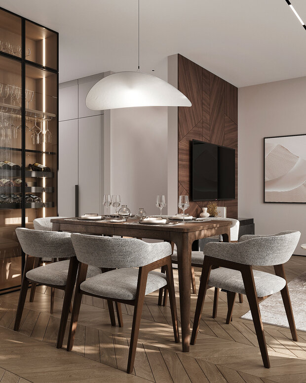 Фото из портфолио Дизайн интерьера квартиры в ЖК «Министр» в стиле современная классика – фотографии дизайна интерьеров на INMYROOM