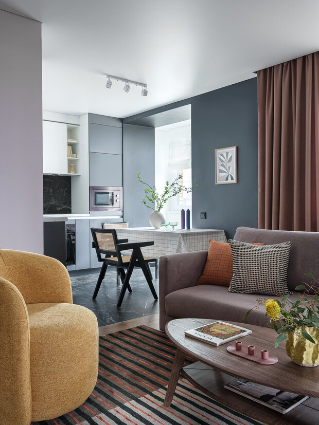 Фотография: Кухня и столовая в стиле Современный, Минимализм, Квартира, Проект недели, Москва, 3 комнаты, 60-90 метров, Archistories, Кира Шаева – фото на INMYROOM