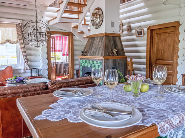 Фотография: Кухня и столовая в стиле Прованс и Кантри, Эклектика, Дом, Проект недели, Дом и дача, Московская область, 4 и больше, Более 90 метров, Ирина Осипова – фото на INMYROOM