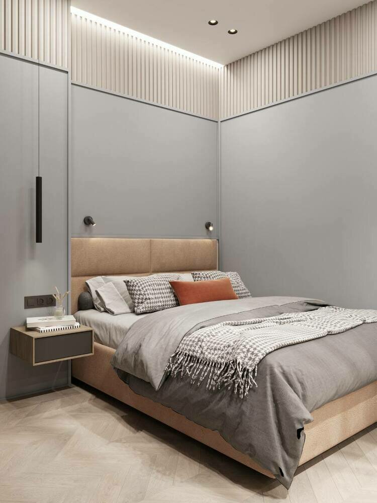 Фотография: Спальня в стиле Современный, Проект недели, Москва, 3 комнаты, 60-90 метров, Анна Коробко, D.A.interior design, Дмитрий Коробко – фото на INMYROOM Фотография: Спальня в стиле Современный, Проект недели, Москва, 3 комнаты, 60-90 метров, Анна Коробко, D.A.interior design, Дмитрий Коробко – фото на INMYROOM