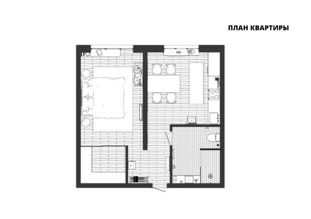 Фото из портфолио Квартира V – фотографии дизайна интерьеров на INMYROOM