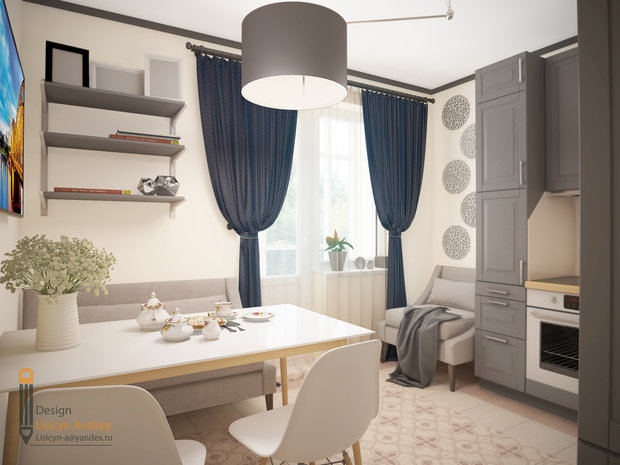 Фото из портфолио Дизайн - проект (Варшавская) – фотографии дизайна интерьеров на INMYROOM