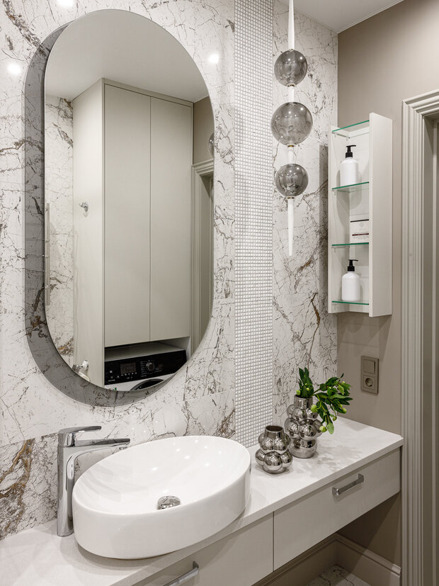 Фотография: Ванная в стиле Современный, Квартира, Проект дня, 2 комнаты, 60-90 метров, Уфа, Лилия Усманова – фото на INMYROOM