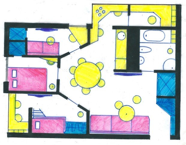 Фото из портфолио Мои перепланировки – фотографии дизайна интерьеров на INMYROOM
