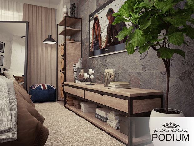 Фото из портфолио Спальня в стиле Лофт – фотографии дизайна интерьеров на INMYROOM
