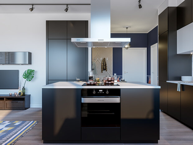 Фотография: Кухня и столовая в стиле Скандинавский, Современный, Квартира, Проект недели, Москва, 3 комнаты, Более 90 метров, Наталия Васильева – фото на INMYROOM