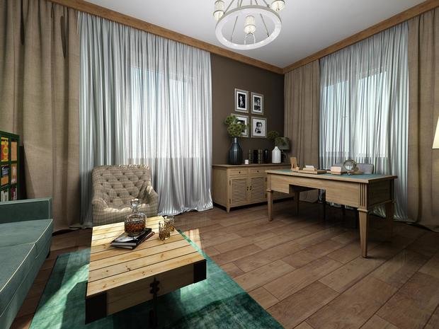 Фото из портфолио Коттедж «Голубое озеро» в стиле современной классики – фотографии дизайна интерьеров на INMYROOM