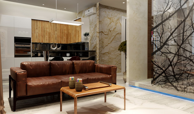 Фото из портфолио 1К. КВАРТИРА В СТИЛЕ МИНИМАЛИЗМ  С ЭКО-ЭЛЕМЕНТАМИ, Р-ОН ПАВШИНО – фотографии дизайна интерьеров на INMYROOM