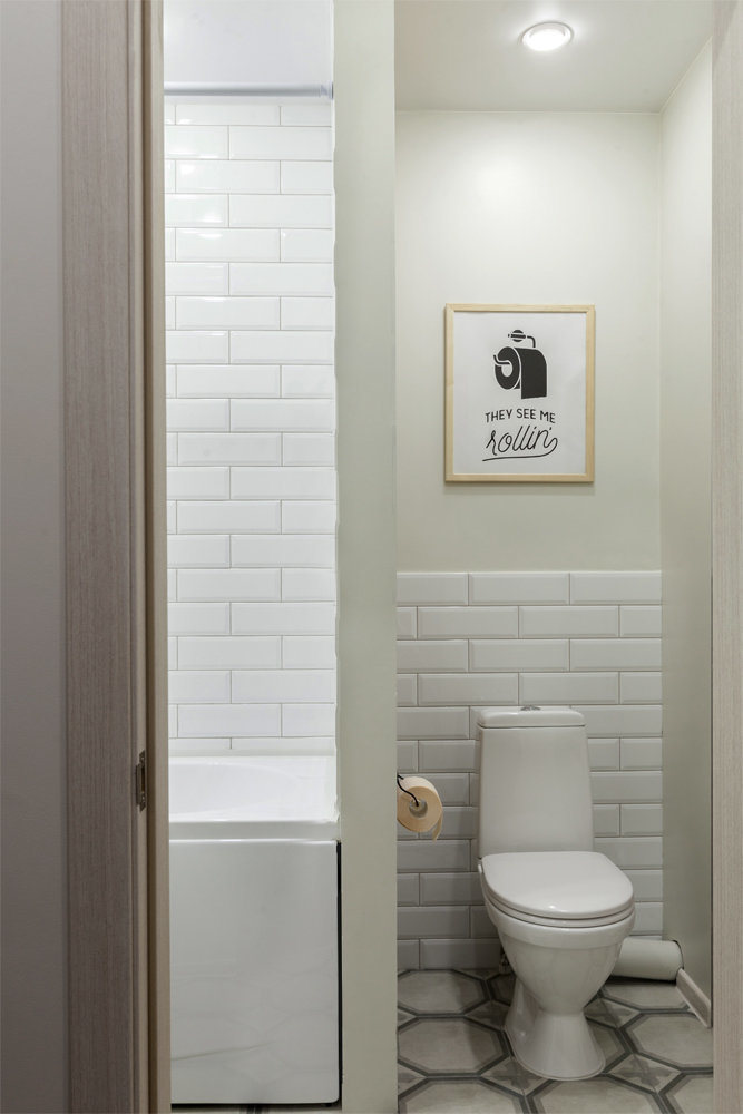 Фотография: Ванная в стиле Современный, Квартира, Проект недели, Монолитный дом, 2 комнаты, 40-60 метров, Хабаровск, Анастасия Черкашина, ЖК «Шоколад» – фото на INMYROOM Фотография: Ванная в стиле Современный, Квартира, Проект недели, Монолитный дом, 2 комнаты, 40-60 метров, Хабаровск, Анастасия Черкашина, ЖК «Шоколад» – фото на INMYROOM