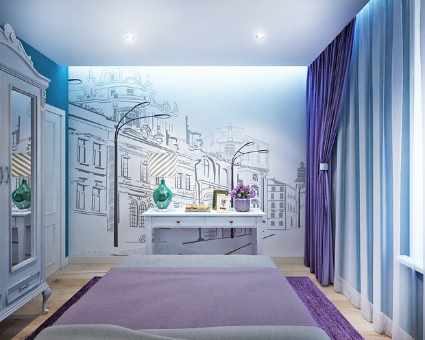 Фото из портфолио Лавандовое королевство – фотографии дизайна интерьеров на INMYROOM