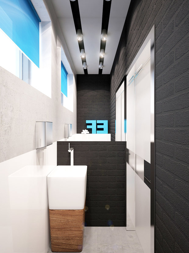 Фото из портфолио Раздевалки в штаб-квартире Eforb – фотографии дизайна интерьеров на INMYROOM