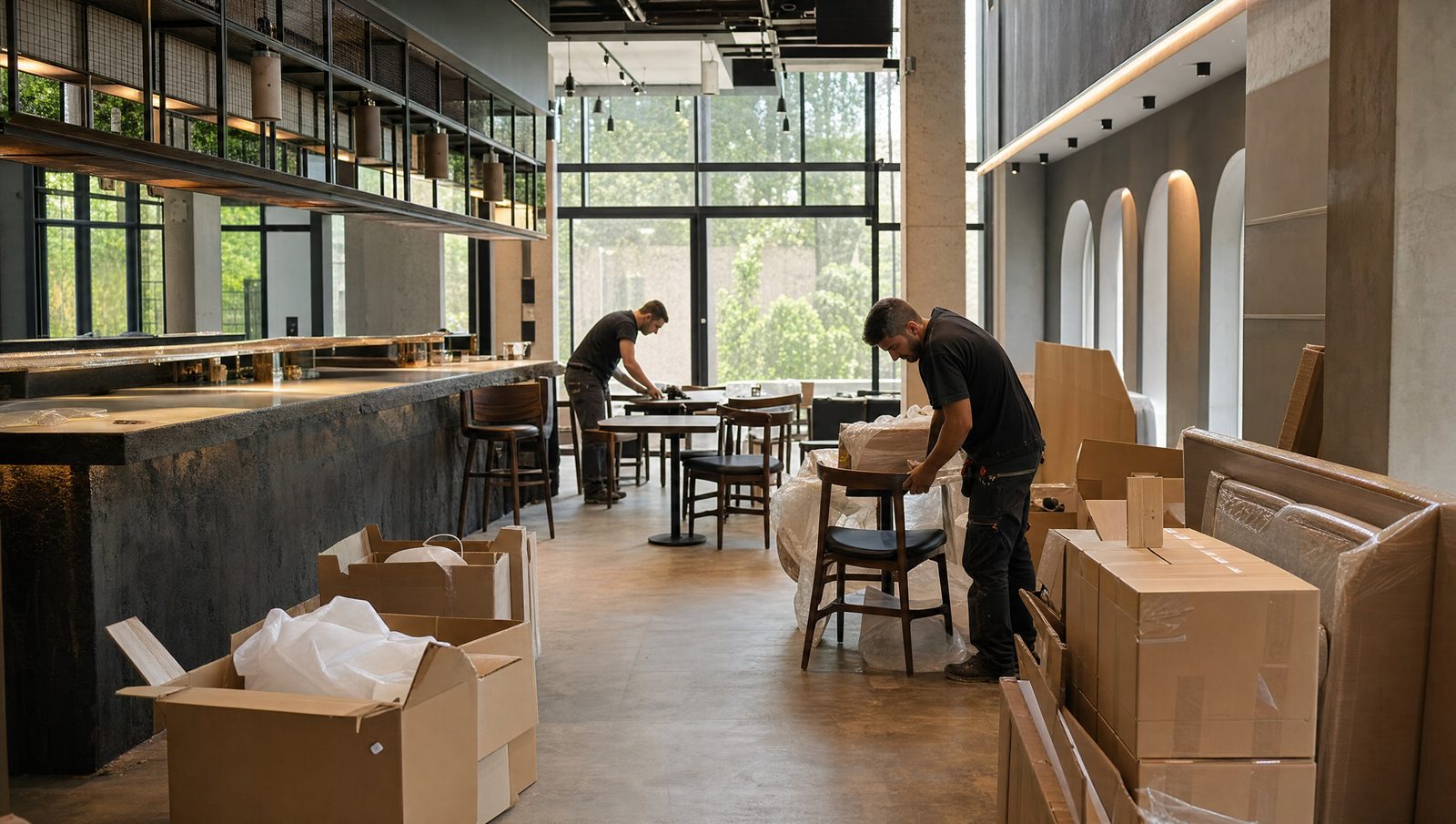 Приёмка и монтаж мебели на объекте